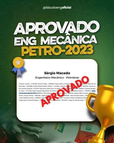 Sérgio Macedo · Aprovado Petrobras