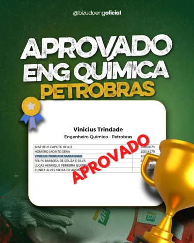 Vinícius Trindade · Aprovado Petrobras